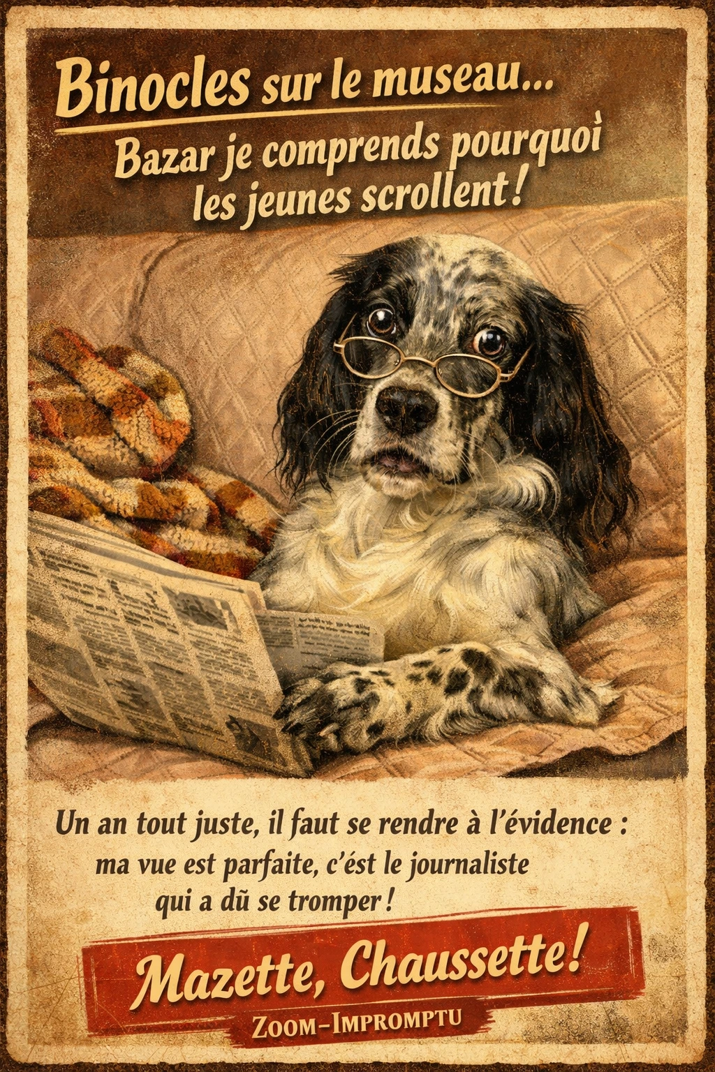 Adèle lit le journal