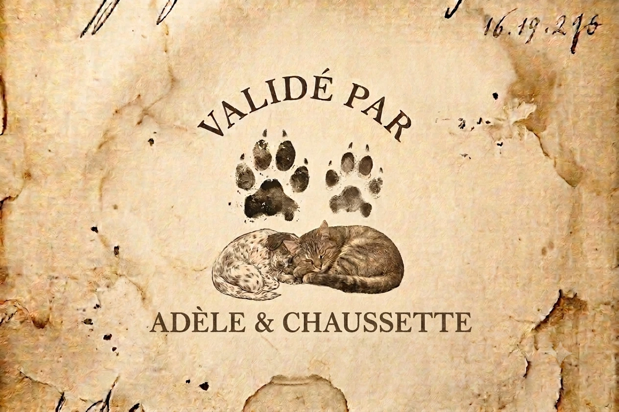 Validé par Adèle et Chaussette